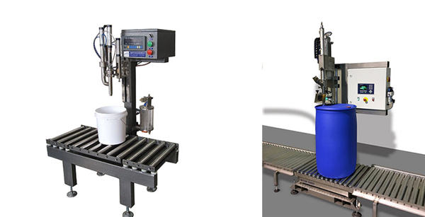 Machine de remplissage de barils d'huile