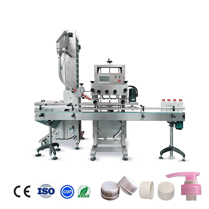 Machine de capsulage complètement automatique de bouteille en verre pour le shampooing