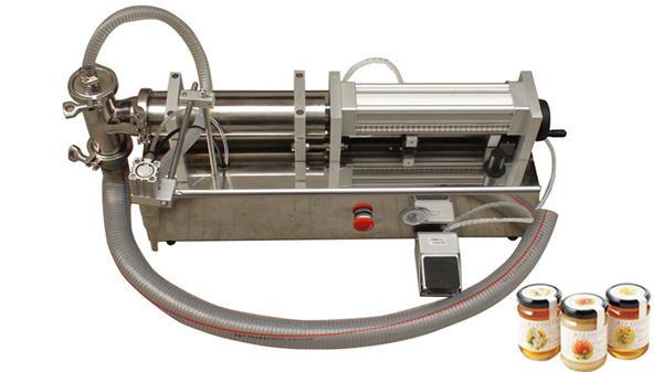 Machine de remplissage de miel liquide semi-automatique à haute viscosité